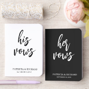 Custom Wedding Foil Vow Books