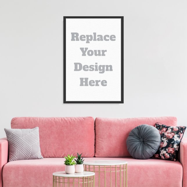  Custom Wedding Gift – Create Your Own Personalize Canvas Print (Insitu(LivingRoom))