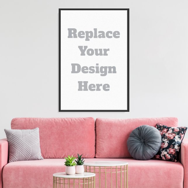  Custom Wedding Gift – Create Your Own Personalize Canvas Print (Insitu(LivingRoom))