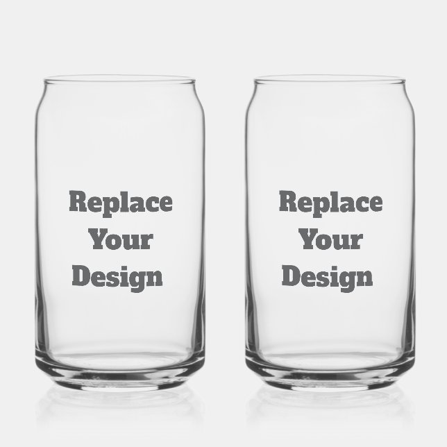 Custom Wedding Gift – Create Your Own Personalized Can Glass (Back)