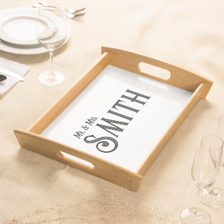 Custom Wedding Gift Simple Unique Serving Tray
