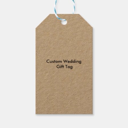 Custom Wedding Gift Tags Kraft