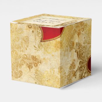 Custom Wedding Golden Hearts Classic Favor Box by visionsoflife at Zazzle