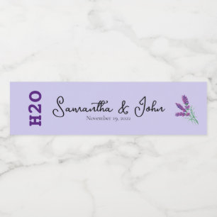 Custom Wedding Guest Personal Water Bottle Label
