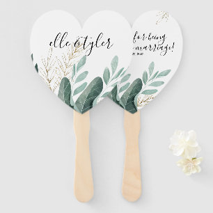 Custom Wedding Hand Fans