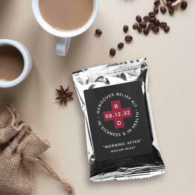 Custom Wedding Hangover Relief Kit Coffee Drink Mix (Creator Uploaded)