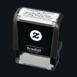 Custom Wedding | Hearts Return Address 4 Lines Self-inking Stamp<br><div class="desc">Create your own romantic wedding return address rubber stamp. Wedding couple's first names at top in black script typography. Black hearts and scrolls beneath. Address at bottom in simple text font. Extra 4th line for wedding website,  social media,  phone  or other information.</div>