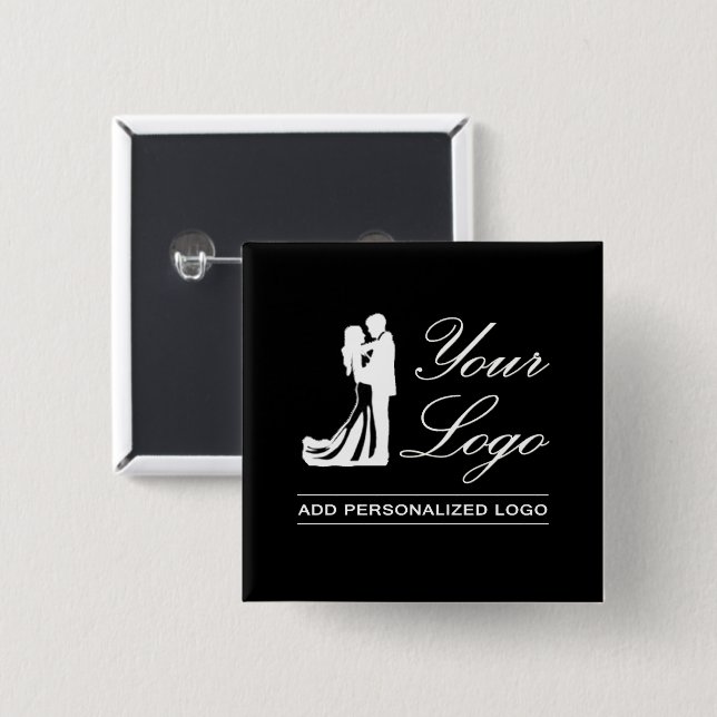 Custom Wedding Idea Personalized Photo Design Button (Front & Back)
