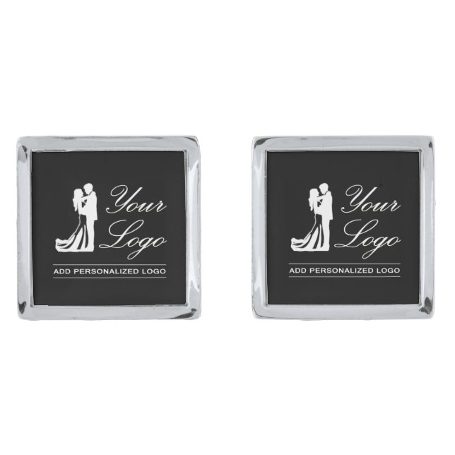 Custom Wedding Idea Personalized Photo Design Cufflinks (Front)