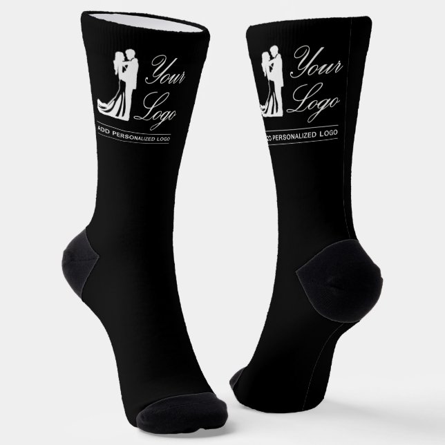 Custom Wedding Idea Personalized Photo Design Socks (Angled)