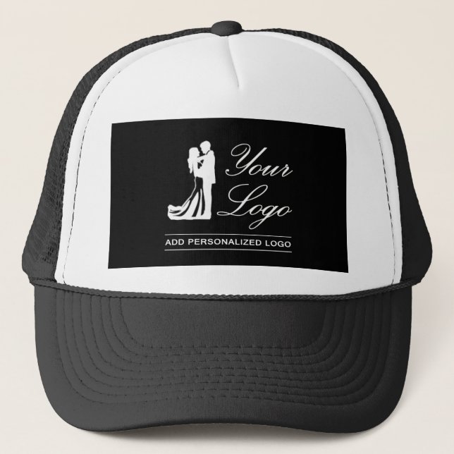Custom Wedding Idea Personalized Photo Design Trucker Hat (Front)