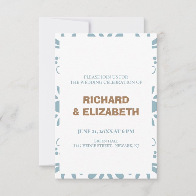 Custom wedding invitation (Front)
