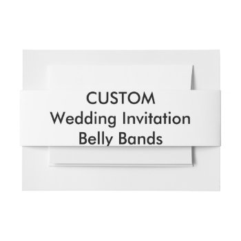 Custom Wedding Invitation Belly Bands Wraps Invitation Belly Band by PersonaliseMyWedding at Zazzle