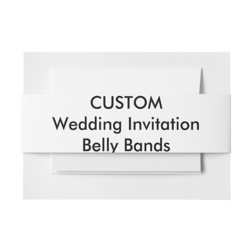 Custom Wedding Invitation Belly Bands Wraps Invitation Belly Band