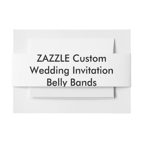 Custom Wedding Invitation Belly Bands Wraps Invitation Belly Band