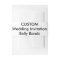 Custom Wedding Invitation Belly Bands Wraps