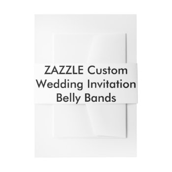 Custom Wedding Invitation Belly Bands Wraps Invitation Belly Band by TheWeddingCollection at Zazzle