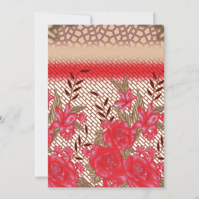 Custom Wedding Invitation | RSVP Postcard (Front)