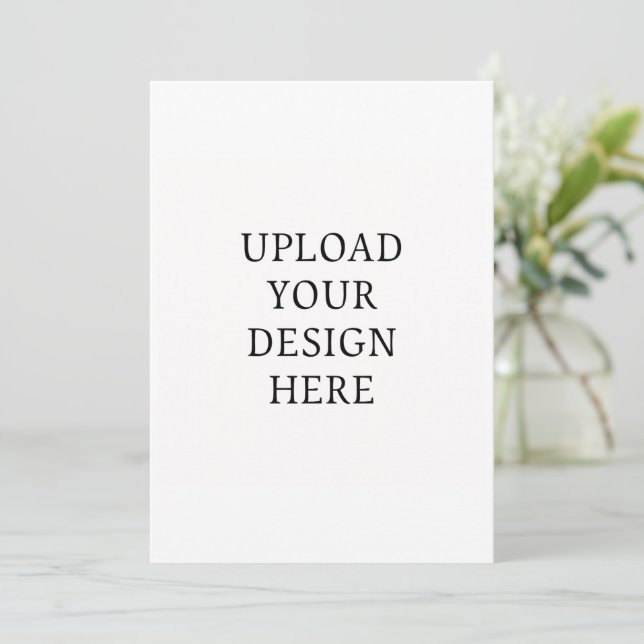 Custom Wedding Invitation Template (Standing Front)