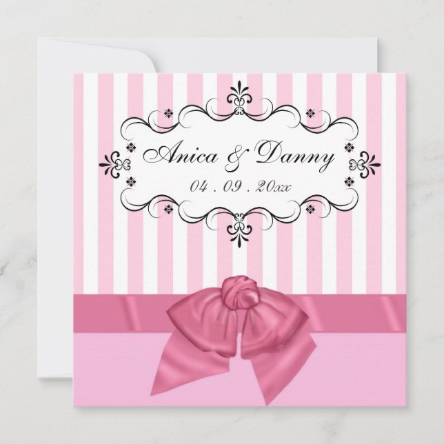 Custom Wedding Invitations - for Anica & Danny (Front)