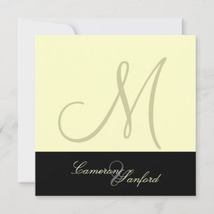 Custom Wedding Invitations Monogram