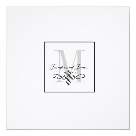 Custom Wedding Logo Invitations Monogram Names Zazzle Com