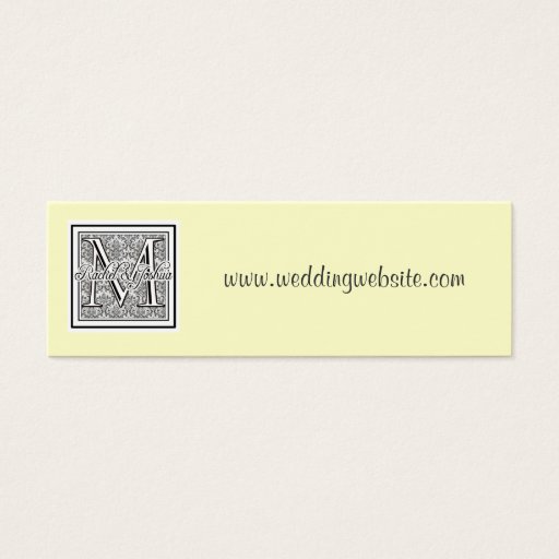 Customizable Custom wedding logo website card business card template