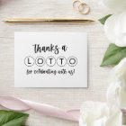 Custom Wedding Lottery Ticket Favor