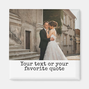 Custom Wedding Magnet For Newlyweds with Message