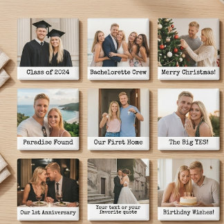 Custom Wedding Magnet For Newlyweds with Message