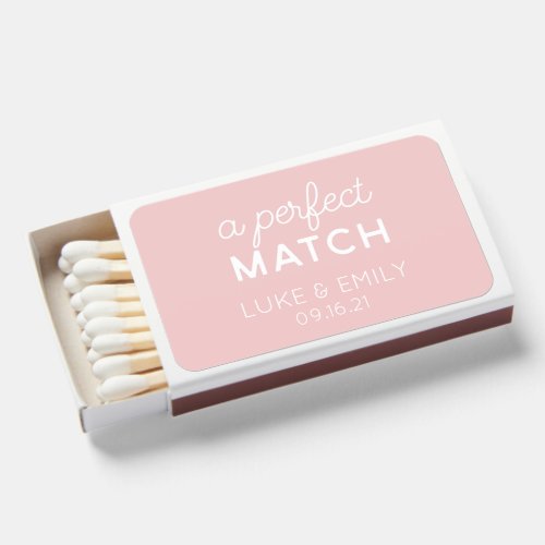 Custom Wedding Matchbox Favor A Perfect Match