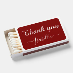 Custom Wedding Matchboxes for Guests' Thanks