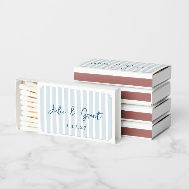 Custom Wedding Matches  (Stacked)