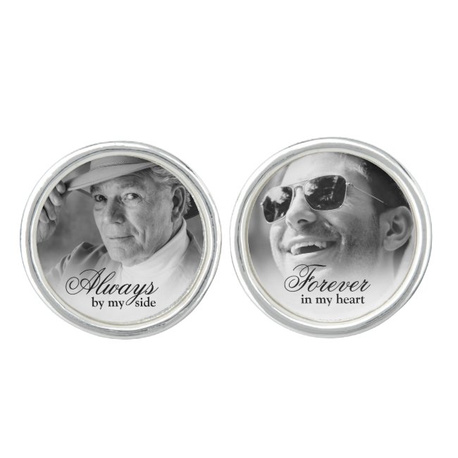 Custom Wedding Memorial Photo Cufflinks