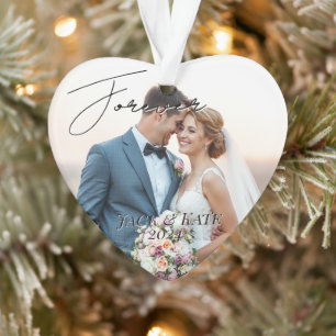 Custom Wedding memory photo Ornament