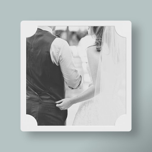 Custom Wedding Memory Square Photo Metal Print