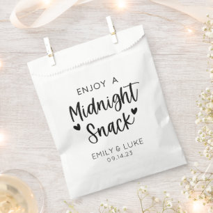 Custom Wedding Midnight Snack Favor Bag