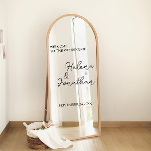 Custom Wedding Mirror Decal, Shower, Parties, Window Cling