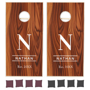 Custom Wedding Monogram Cornhole Set