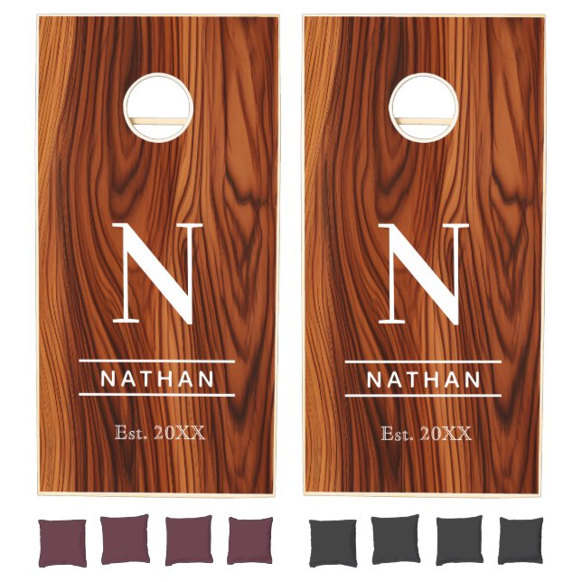 Custom Wedding Monogram Cornhole Set (Set)