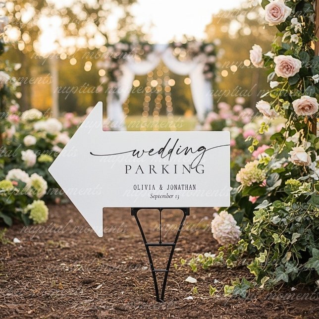 Custom Wedding Parking Directional Yard Sign (Custom Wedding Parking Directional Yard Sign)