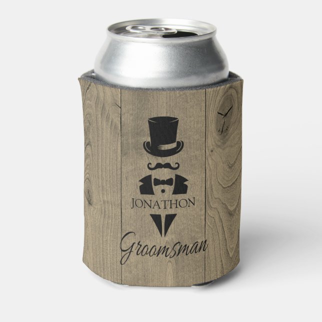 Custom Wedding Party Can Cooler (Can Back)