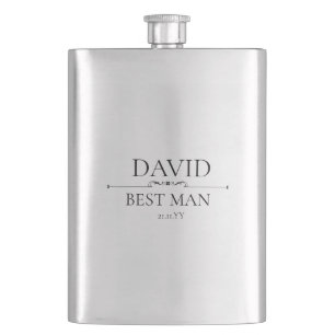 Custom Wedding Party Souvenir Best Man Flask