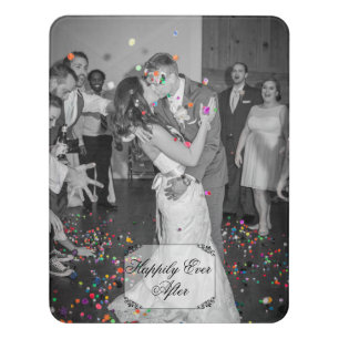 Custom Wedding Photo Acrylic Wall Plaque Door Sign