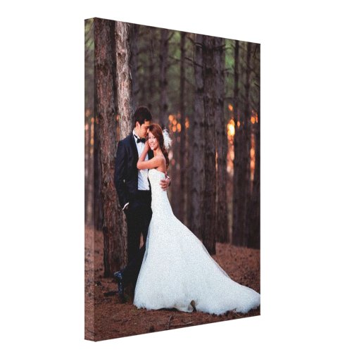 Custom Wedding Photo Canvas Art Print | Zazzle