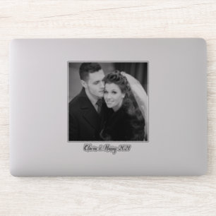 Custom Wedding Photo Contour Sticker