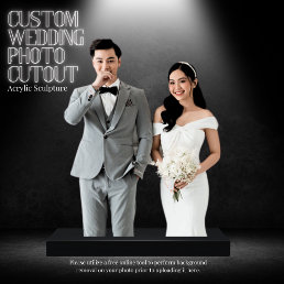 Custom Wedding Photo Cutout Sculpture 