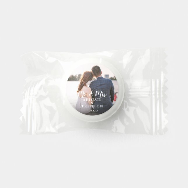 Custom Wedding Photo Favor Candy (Front)