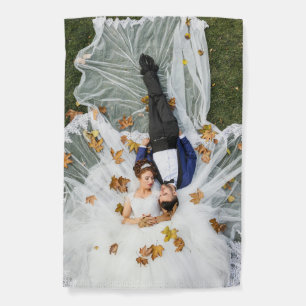 Custom Wedding Photo Garden Flag