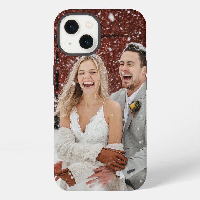 Custom Wedding Photo iPhone Case (Back)